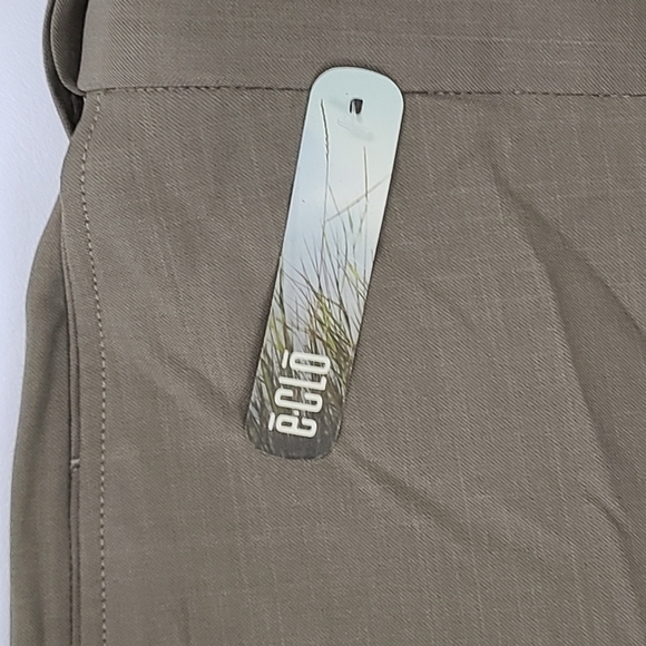 NWT Haggar Dress Pant Men's size 44 x 30 Smart Fiber Comfort Waist Tan - Picture 5 of 12